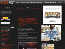 Tablet Screenshot of blog.eastfist.com